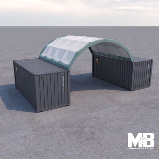 20′ x 20′ Fabric Container Shelter-4