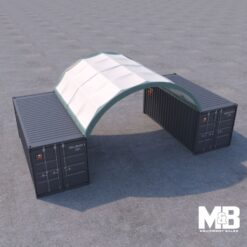 20′ x 20′ Fabric Container Shelter-5