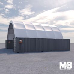 40′ x 40′ Fabric Container Shelter-7