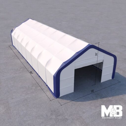 Dual Truss Storage Shelter (30' x 80' x 20')-4