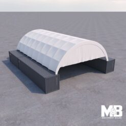 40’ x 60’ Container Shelter-6